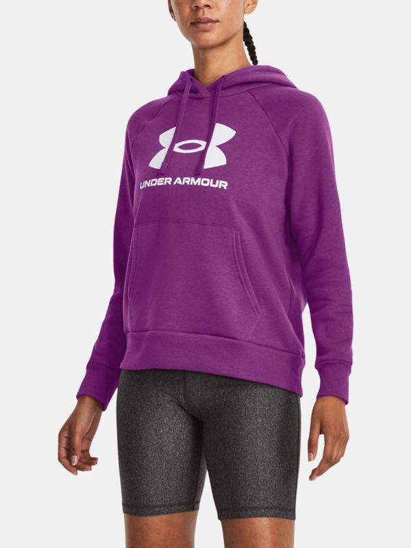 Under Armour Under Armour UA Rival Fleece Big Logo Hdy Majica dugih rukava ljubičasta