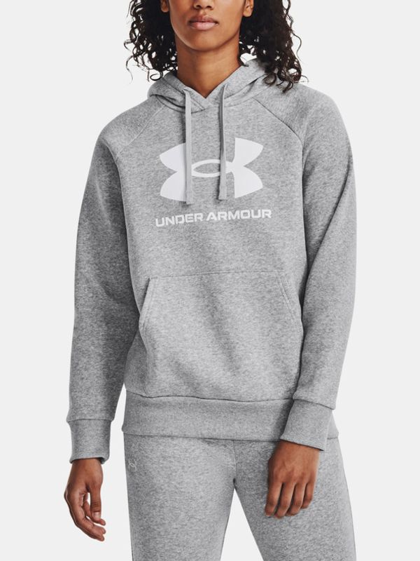 Under Armour Under Armour UA Rival Fleece Big Logo Hdy Majica dugih rukava siva