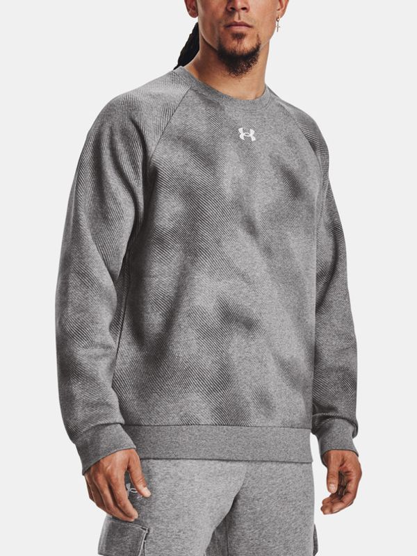 Under Armour Under Armour UA Rival Fleece Printed Crew Majica dugih rukava siva