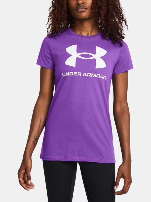 Under Armour Under Armour UA Rival Logo SS Majica ljubičasta