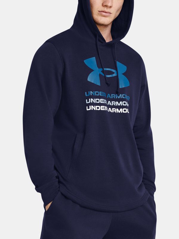 Under Armour Under Armour UA Rival Terry Graphic Hood Majica dugih rukava plava