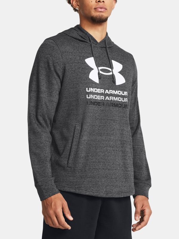 Under Armour Under Armour UA Rival Terry Graphic Hood Majica dugih rukava siva