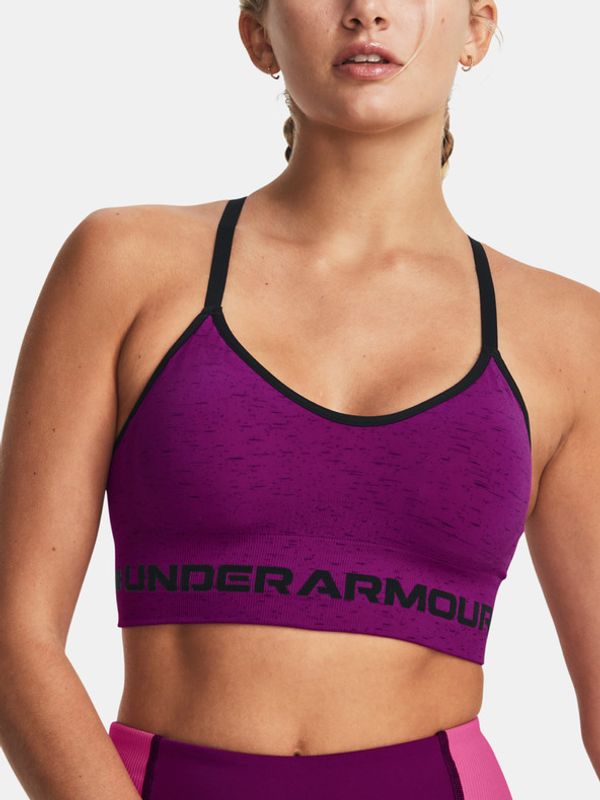 Under Armour Under Armour UA Seamless Low Long Htr Sportski Grudnjak ljubičasta