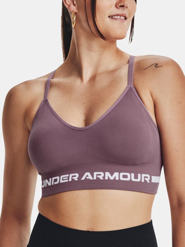 Under Armour Under Armour UA Seamless Low Long Sportski Grudnjak ljubičasta