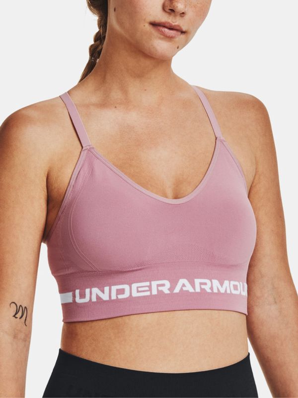 Under Armour Under Armour UA Seamless Low Long Sportski Grudnjak ružičasta