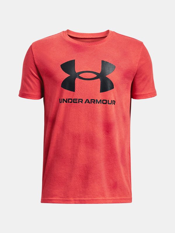 Under Armour Under Armour UA Sportstyle Logo Aop SS Majica dječja crvena