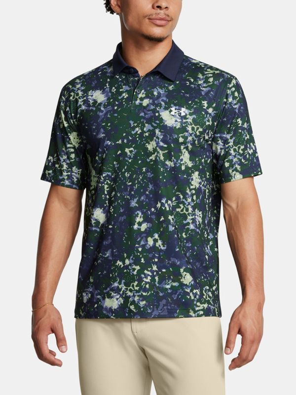 Under Armour Under Armour UA T2G Printed Polo majica zelena
