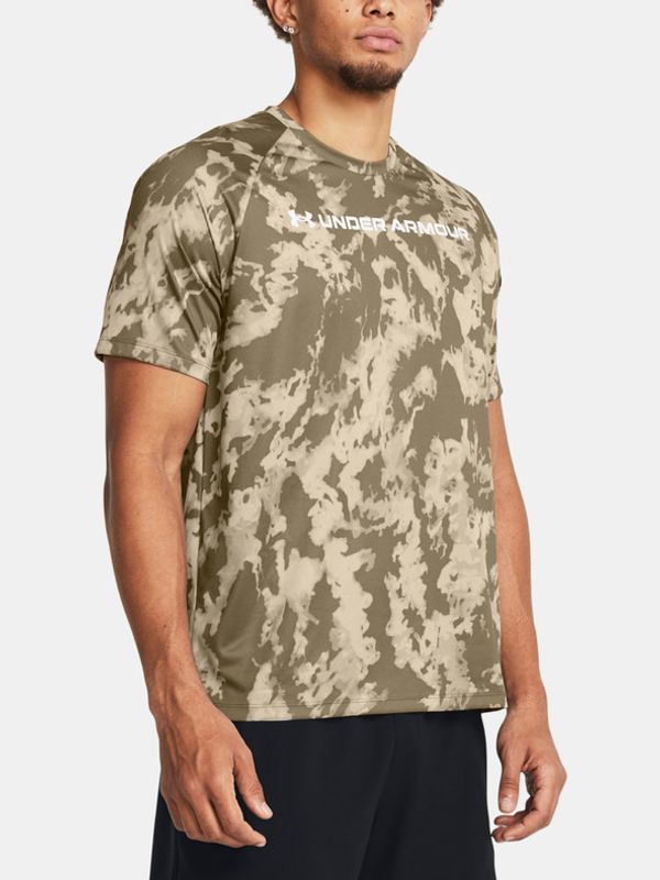Under Armour Under Armour UA Tech Abc Camo SS Majica smeđa