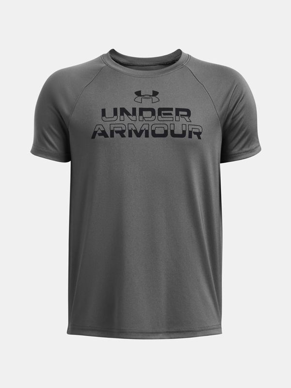 Under Armour Under Armour UA Tech Split Wordmark SS Majica siva