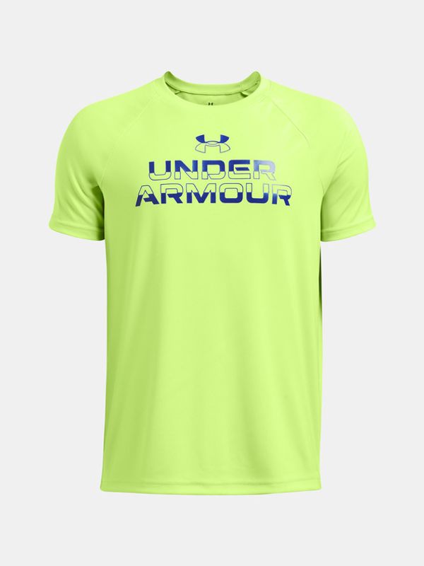 Under Armour Under Armour UA Tech Split Wordmark SS Majica zelena