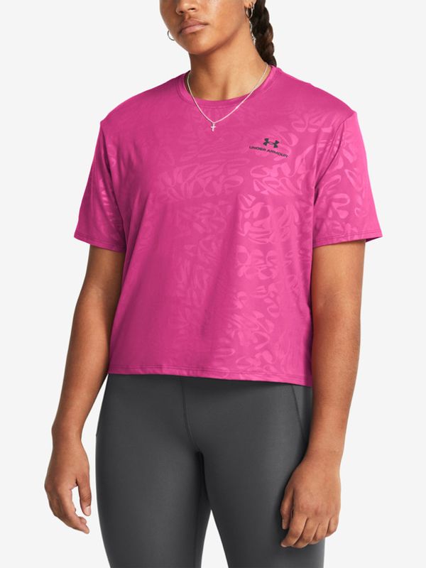 Under Armour Under Armour Vanish Energy Emboss Crop SS Majica ružičasta