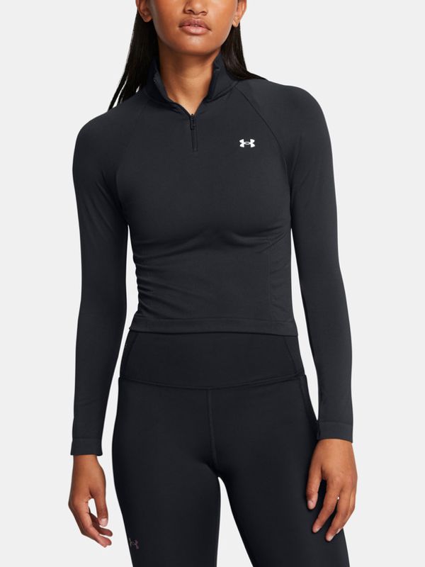 Under Armour Under Armour Vanish Seamless 1/4 Zip Crop Majica crna