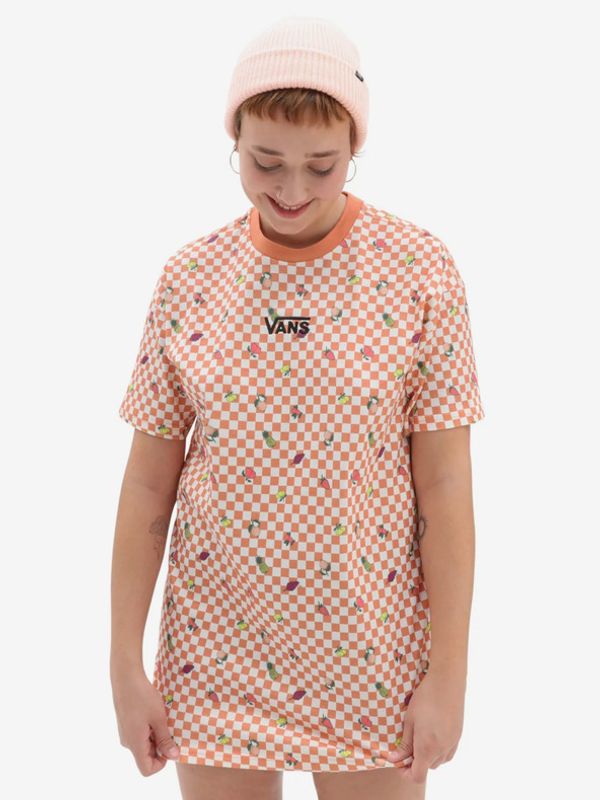 Vans Vans Center Vee Print Haljina narančasta