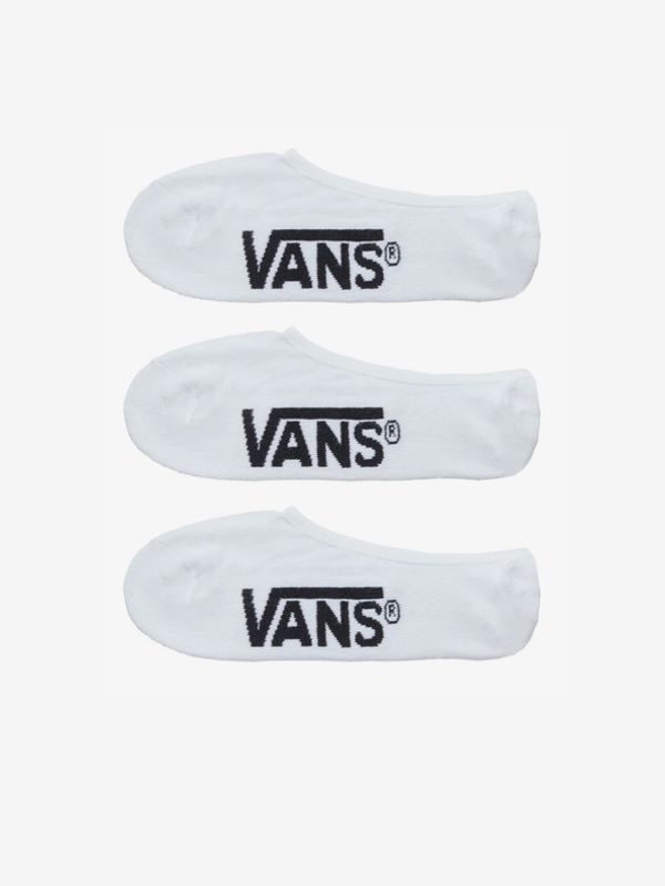 Vans Vans Classic Super No Show 3-pack Čarape bijela