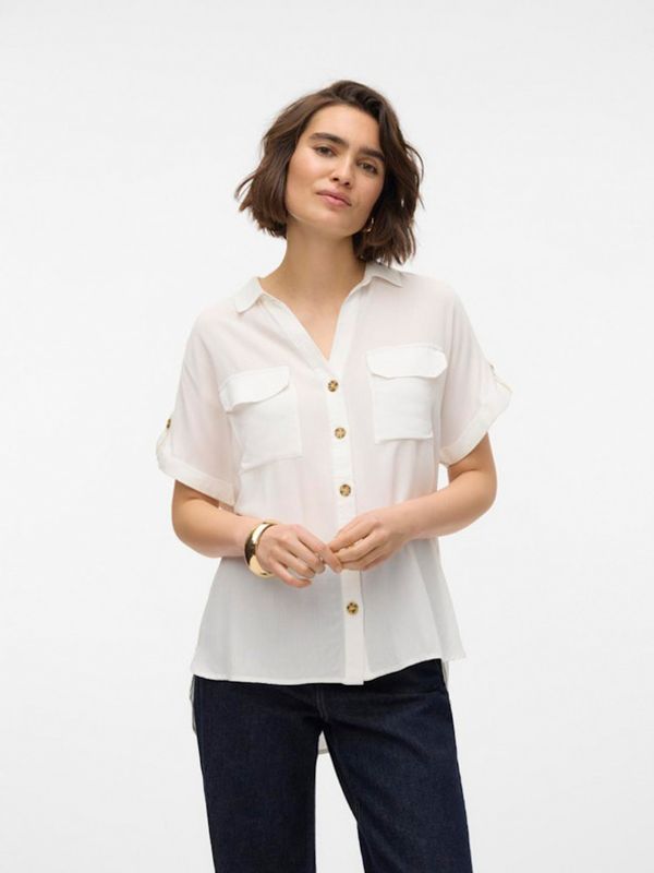 Vero Moda Vero Moda Bumpy Košulja bijela