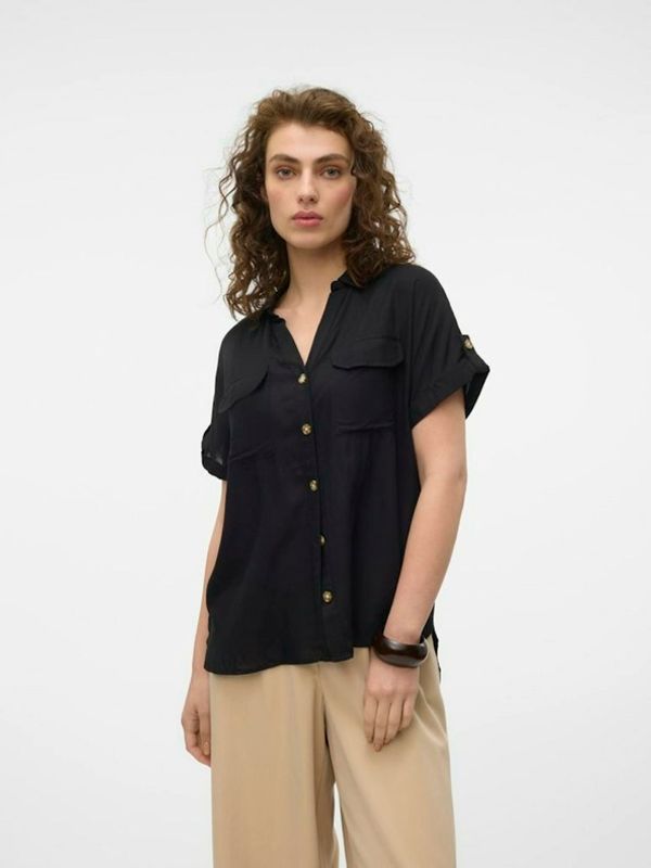 Vero Moda Vero Moda Bumpy Košulja crna