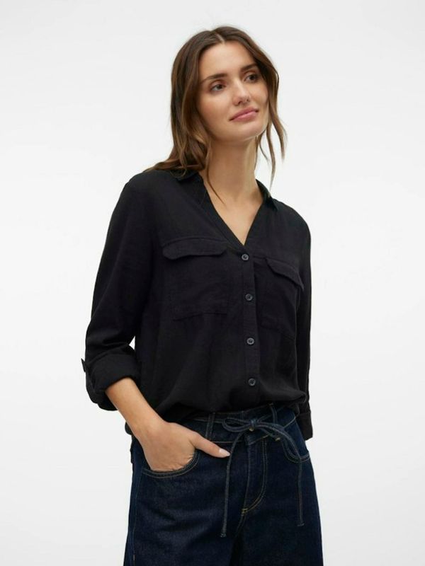 Vero Moda Vero Moda Linn Bumpy Bluza crna