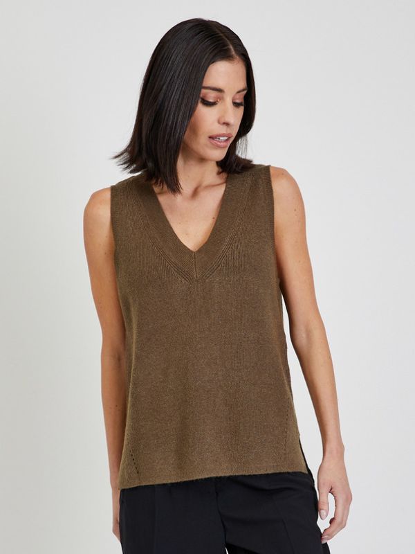 Vila Vila Ril Prsluk smeđa