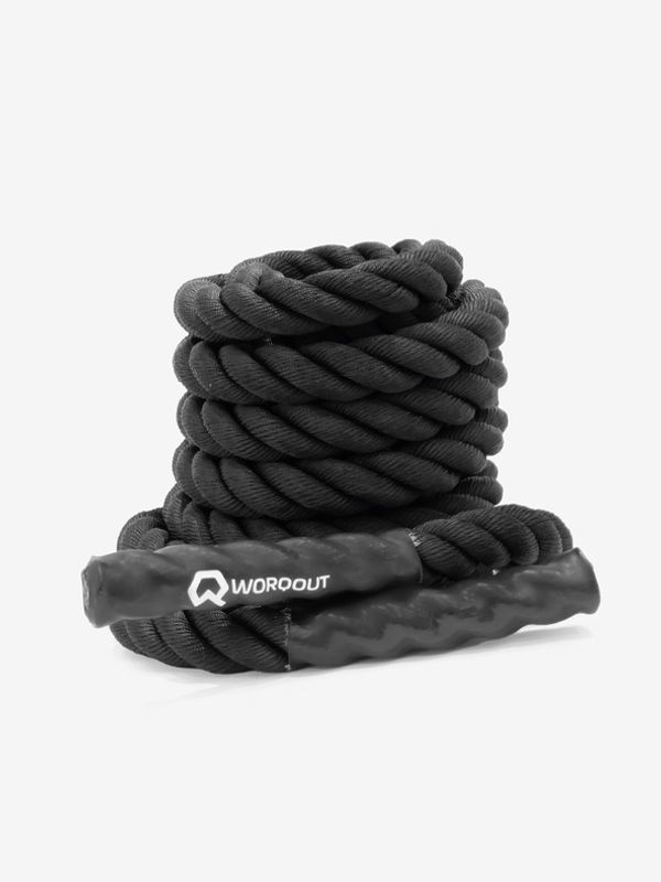 Worqout Worqout Battle Rope Borbeno uže crna