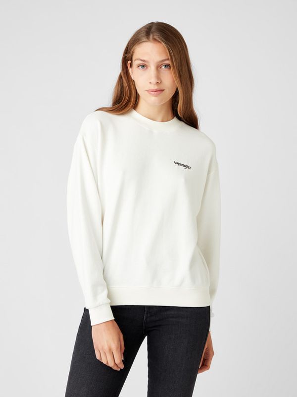 Wrangler Wrangler Retro Sweat Majica dugih rukava bijela