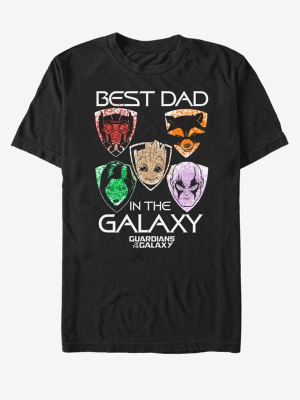 ZOOT.Fan ZOOT.Fan Marvel Best dad in the galaxy Strážci Galaxie Majica crna