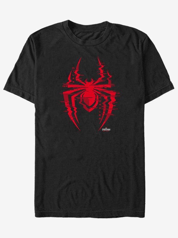 ZOOT.Fan ZOOT.Fan Marvel Glitch Logo Majica crna