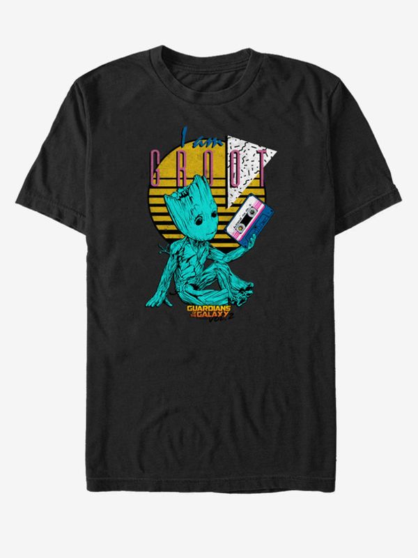 ZOOT.Fan ZOOT.Fan Marvel I am Groot Strážci Galaxie Majica crna
