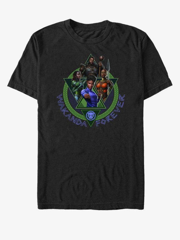 ZOOT.Fan ZOOT.Fan Marvel Postavy Black Panther: Wakanda nechť žije Majica crna