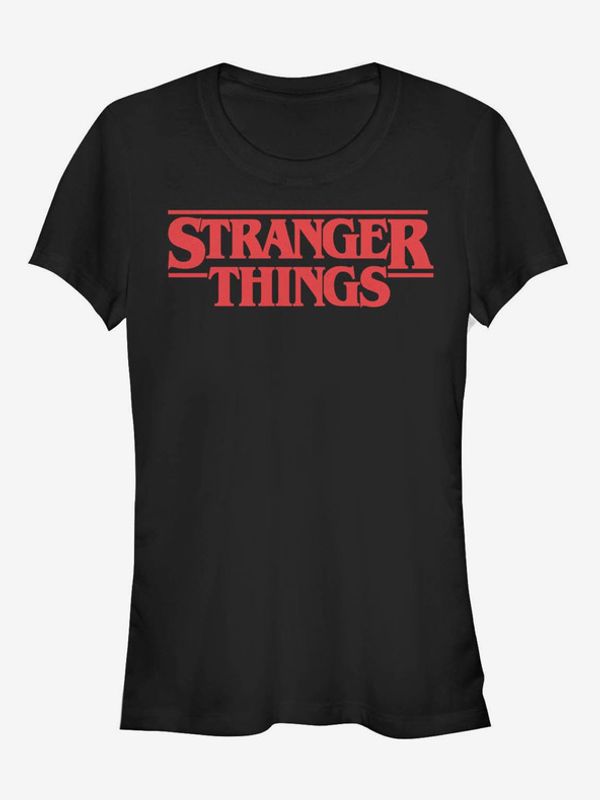 ZOOT.Fan ZOOT.Fan Netflix Stranger Things Logo Majica crna