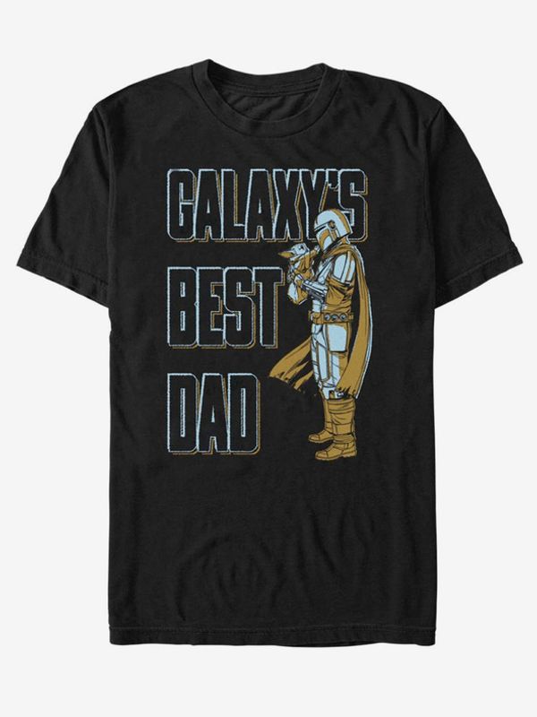 ZOOT.Fan ZOOT.Fan Star Wars Daddy MandoO Majica crna