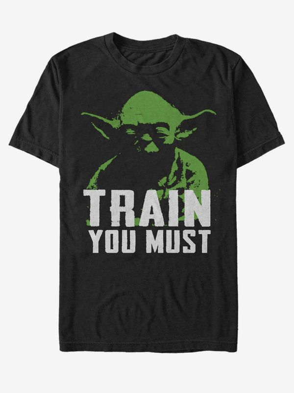 ZOOT.Fan ZOOT.Fan Star Wars Yoda Train You Must Majica crna