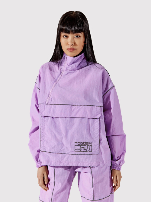 Togoshi Anorak jakna TG22-KUD001 Ljubičasta Oversize.jpg